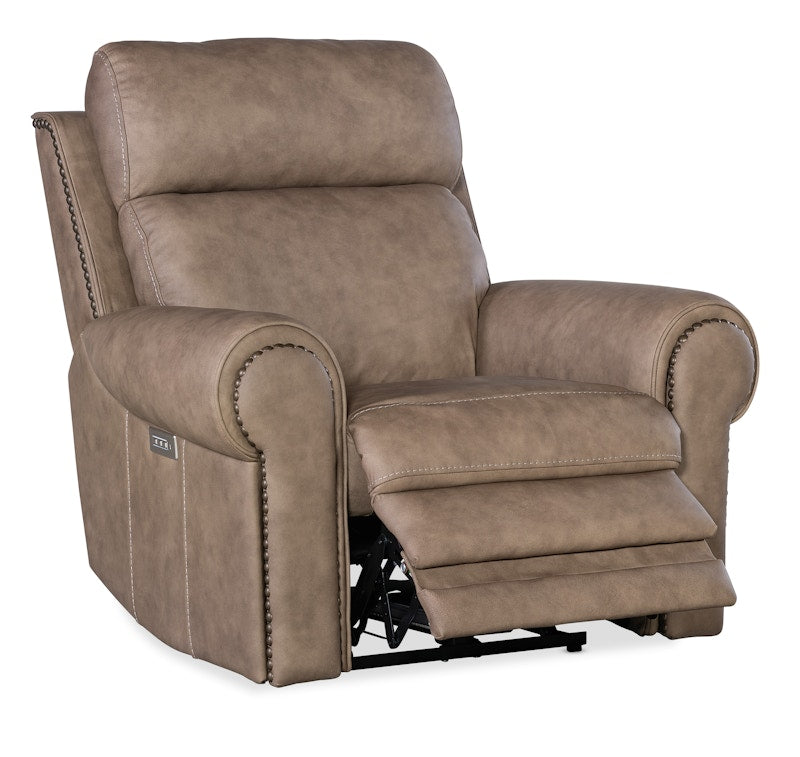 Hooker Furniture Duncan Power Recliner w/Power Headrest & Lumbar SS635-PHZL1-082