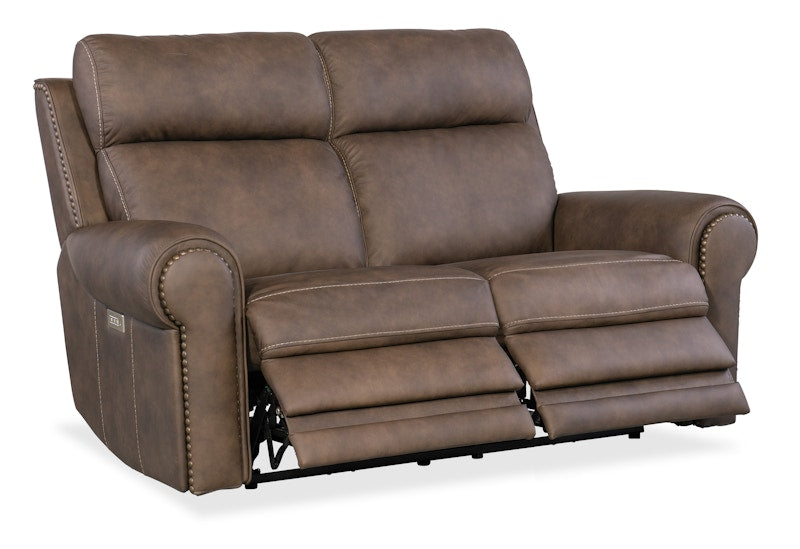 Hooker Furniture Duncan Power Loveseat w/Power Headrest & Lumbar SS635-PHZL2-088