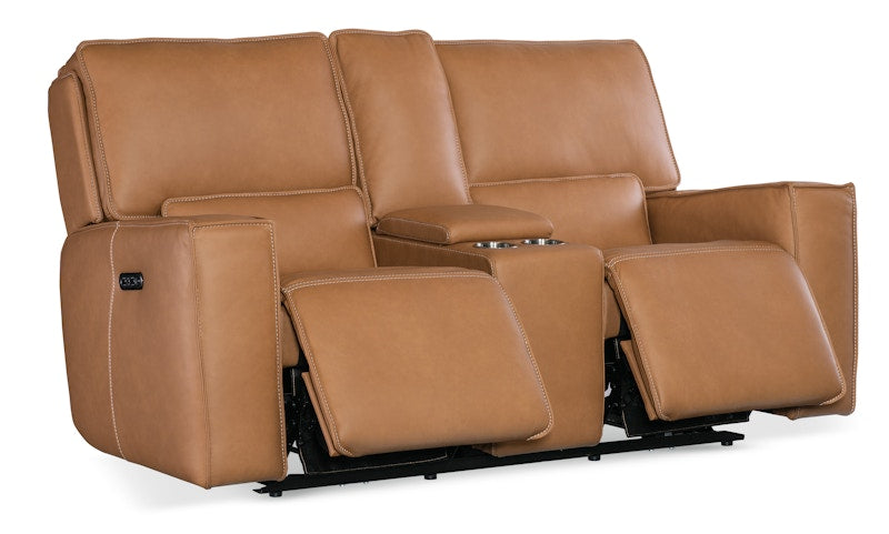 Hooker Furniture Miles Zero Gravity PWR Console Loveseat w/PWR Headrest SS727-PHZC2-084