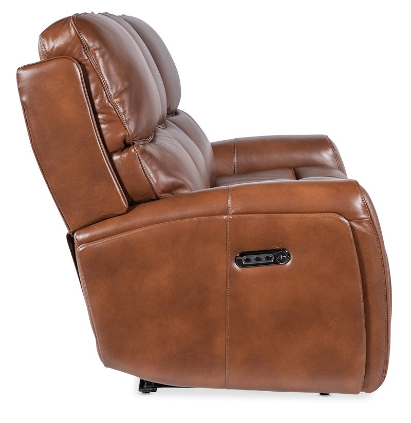 Hooker Furniture Crosby Zero Gravity Power Sofa with Power Headrest and Lumbar SS741-PHZL3-080