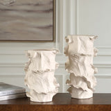 Ripple Crest Vases, S/2