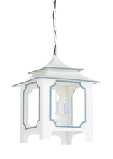 Tole Pagoda Lantern (Sm) - White