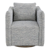 Corben Swivel Chair, Blue