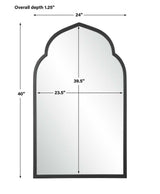 Kenitra Arch Mirror, Black