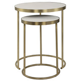 Aragon Nesting Tables, S/2, White