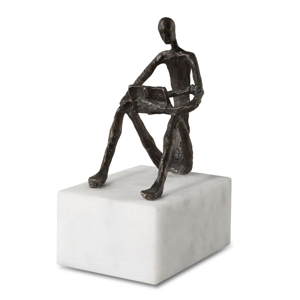 Sit Back, Relax and Read, Sculpture - Kings Fine Art & Decor