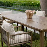 Teak Flow Outdoor Bowl, Natural