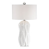 Malena Table Lamp, White - Kings Fine Art & Decor