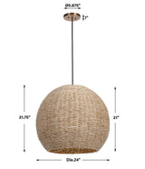 Seagrass Dome, 1 Lt Pendant
