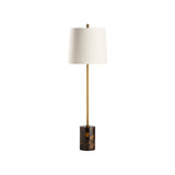Lambeth Table Lamp-Brown Marble