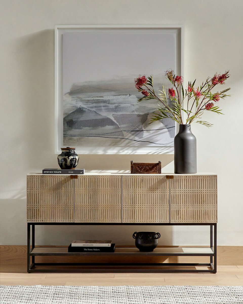 Kelby Small Media Console - Kings Fine Art & Decor
