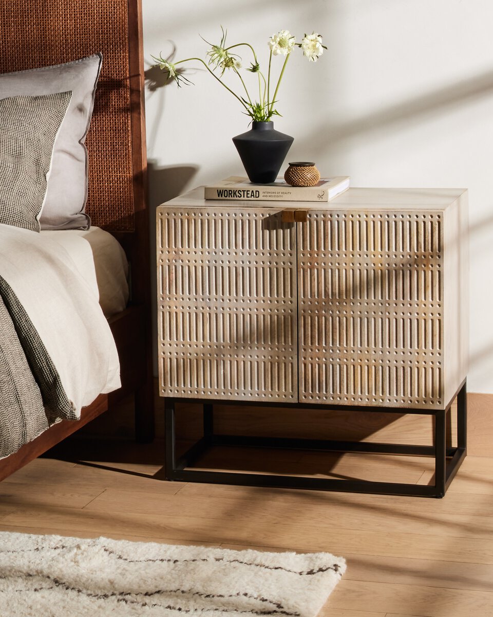 Kelby Cabinet Nightstand - Kings Fine Art & Decor