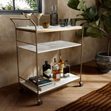 Felix Rectangular Bar Cart - Kings Fine Art & Decor