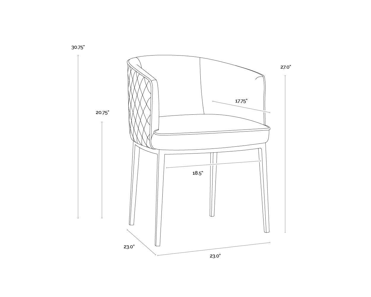 cornella-dining-armchair-103524 - view 25
