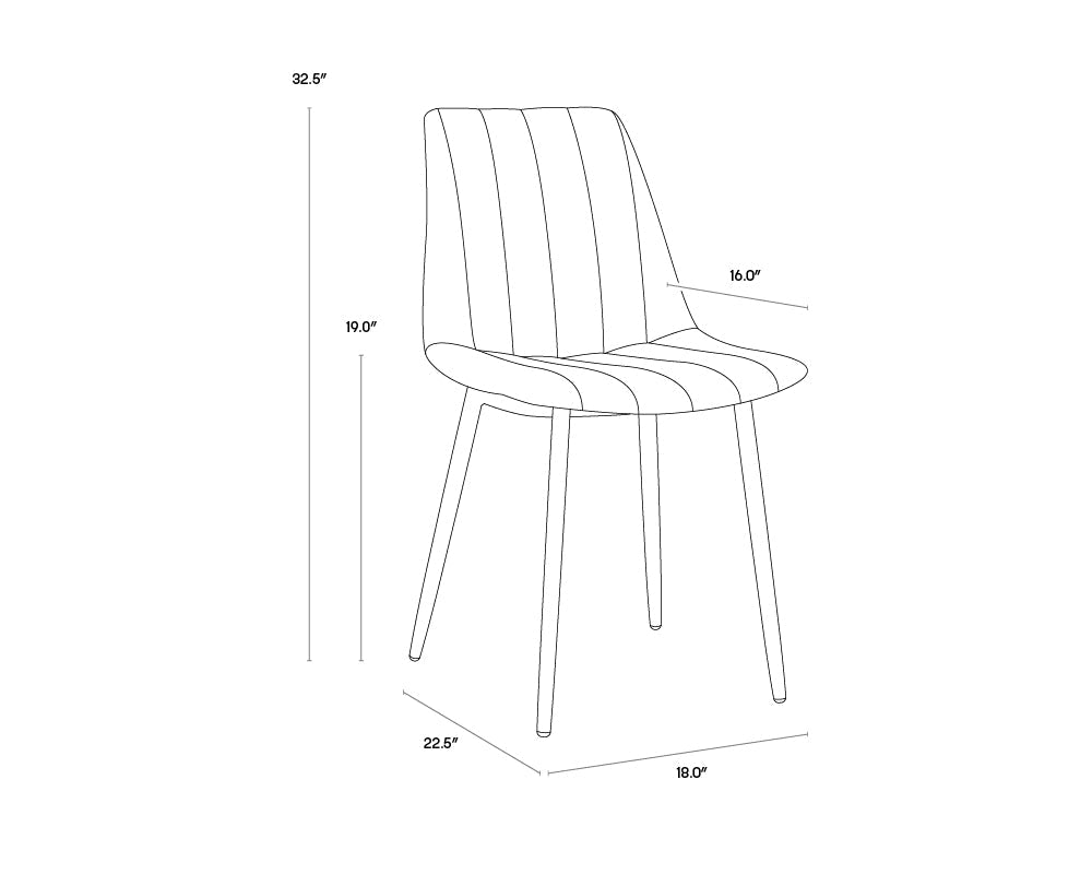 drew-dining-chair-black-104030 - view 26
