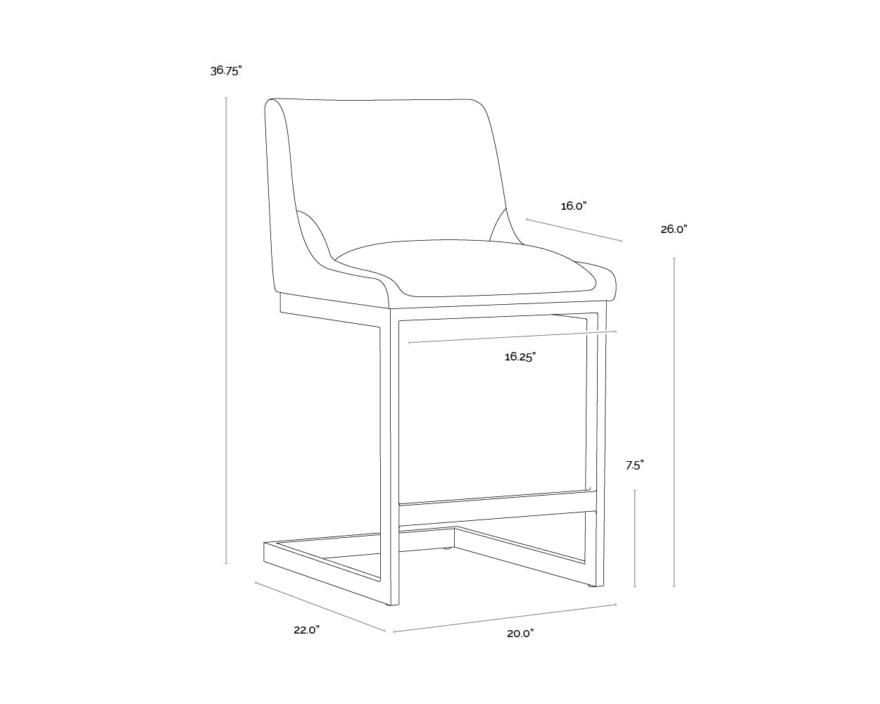 holly-counter-stool-105384 - view 8