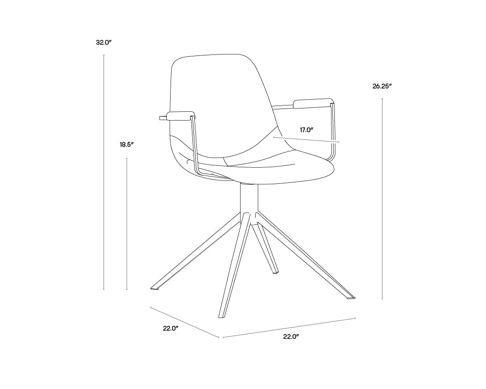 cassius-swivel-dining-armchair-105613 - view 27