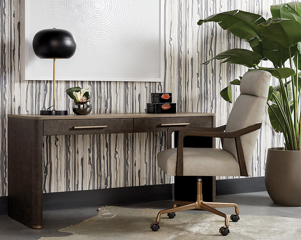 collin-office-chair-brown-110542 - view 3
