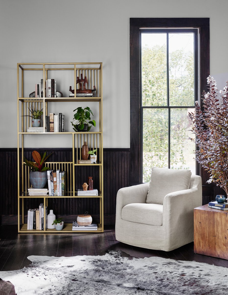 Banks Slipcover Swivel Chair - Kings Fine Art & Decor
