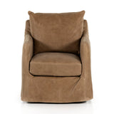 Banks Slipcover Swivel Chair - Kings Fine Art & Decor
