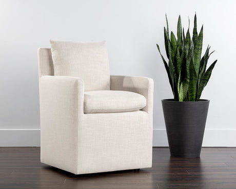 glenrose-wheeled-dining-armchair-106570 - view 2