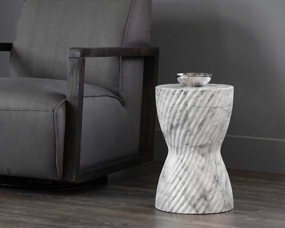 cara-end-table-marble-look-106774 - view 2