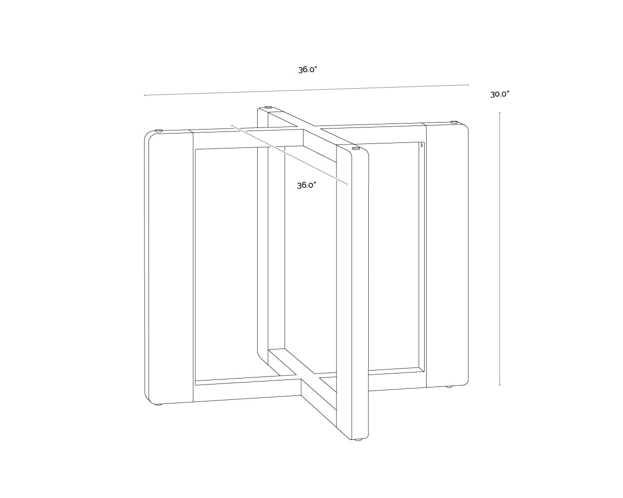 rejane-dining-table-base-106874 - view 11