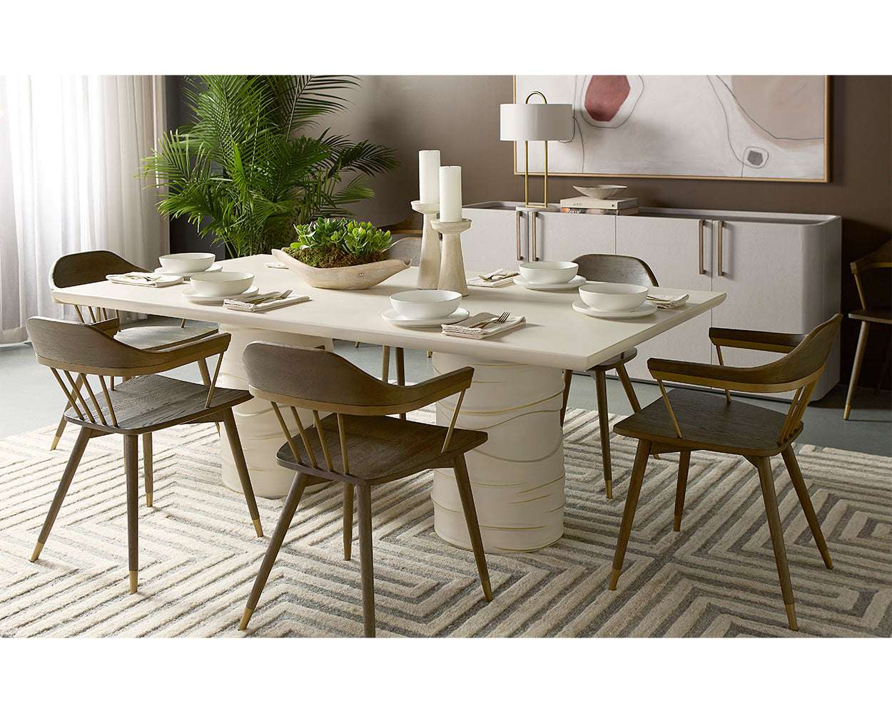 demi-dining-chair-distressed-brown-107287 - view 2