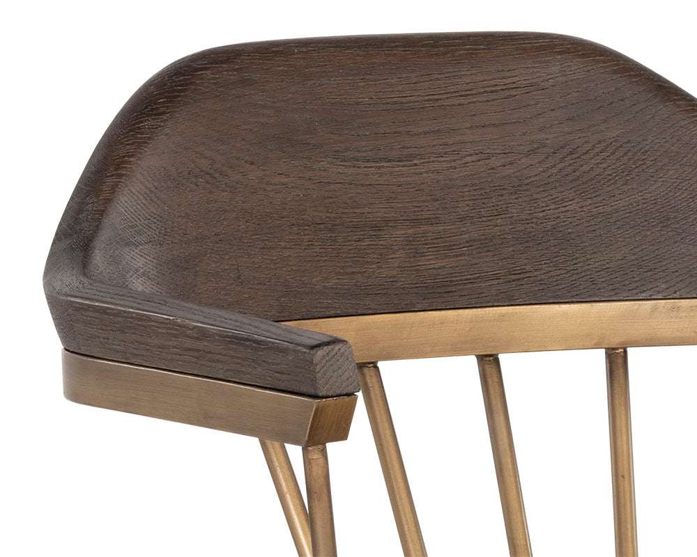 demi-dining-chair-distressed-brown-107287 - view 8