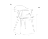 demi-dining-chair-distressed-brown-107287 - view 10