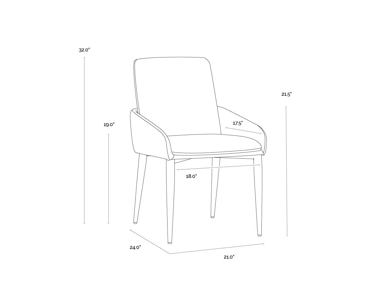 carlo-dining-armchair-black-107434 - view 9