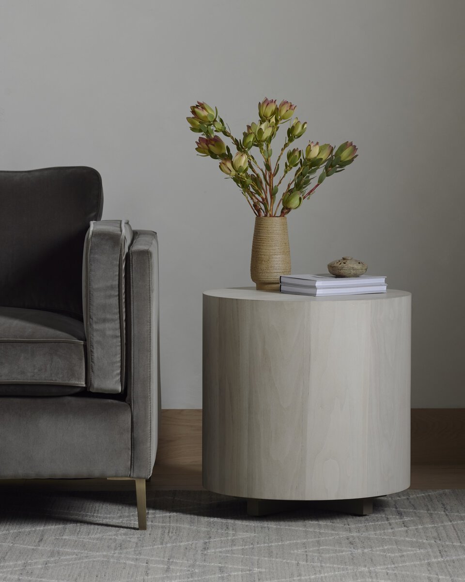 Hudson Round End Table - Kings Fine Art & Decor