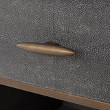 Shagreen Bedside Table - Kings Fine Art & Decor