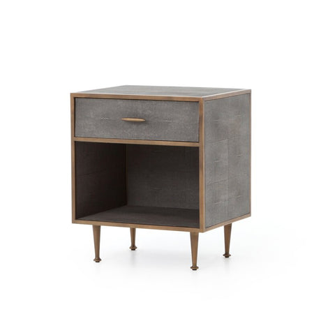 Shagreen Bedside Table - Kings Fine Art & Decor