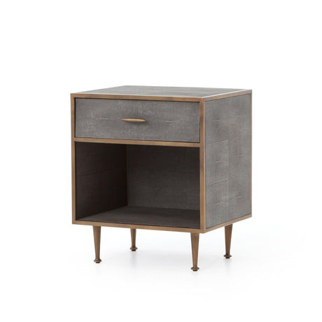 Shagreen Bedside Table - Kings Fine Art & Decor
