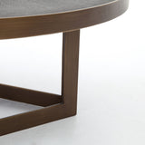 Shagreen Round Coffee Table - Kings Fine Art & Decor