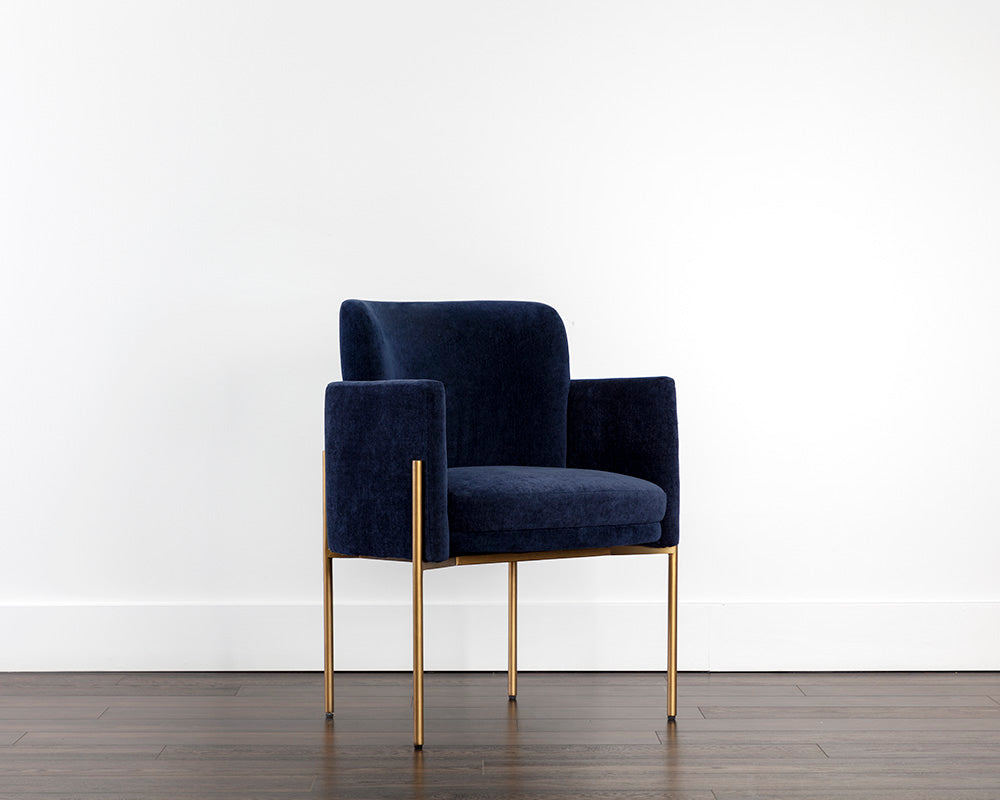 richie-dining-armchair-antique-brass-107665 - view 2