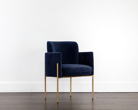 richie-dining-armchair-antique-brass-107665 - view 2