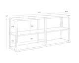 doncaster-low-bookcase-smoke-grey-107735 - view 8