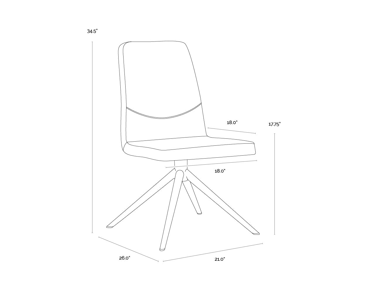 hilda-swivel-dining-chair-108193 - view 9