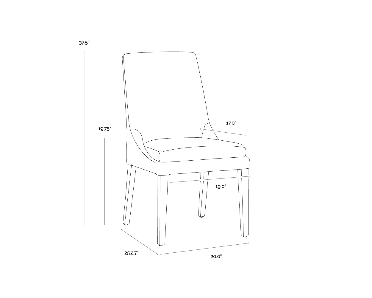 rosine-dining-chair-108574 - view 9