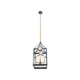 Quatrefoil Lantern - Navy