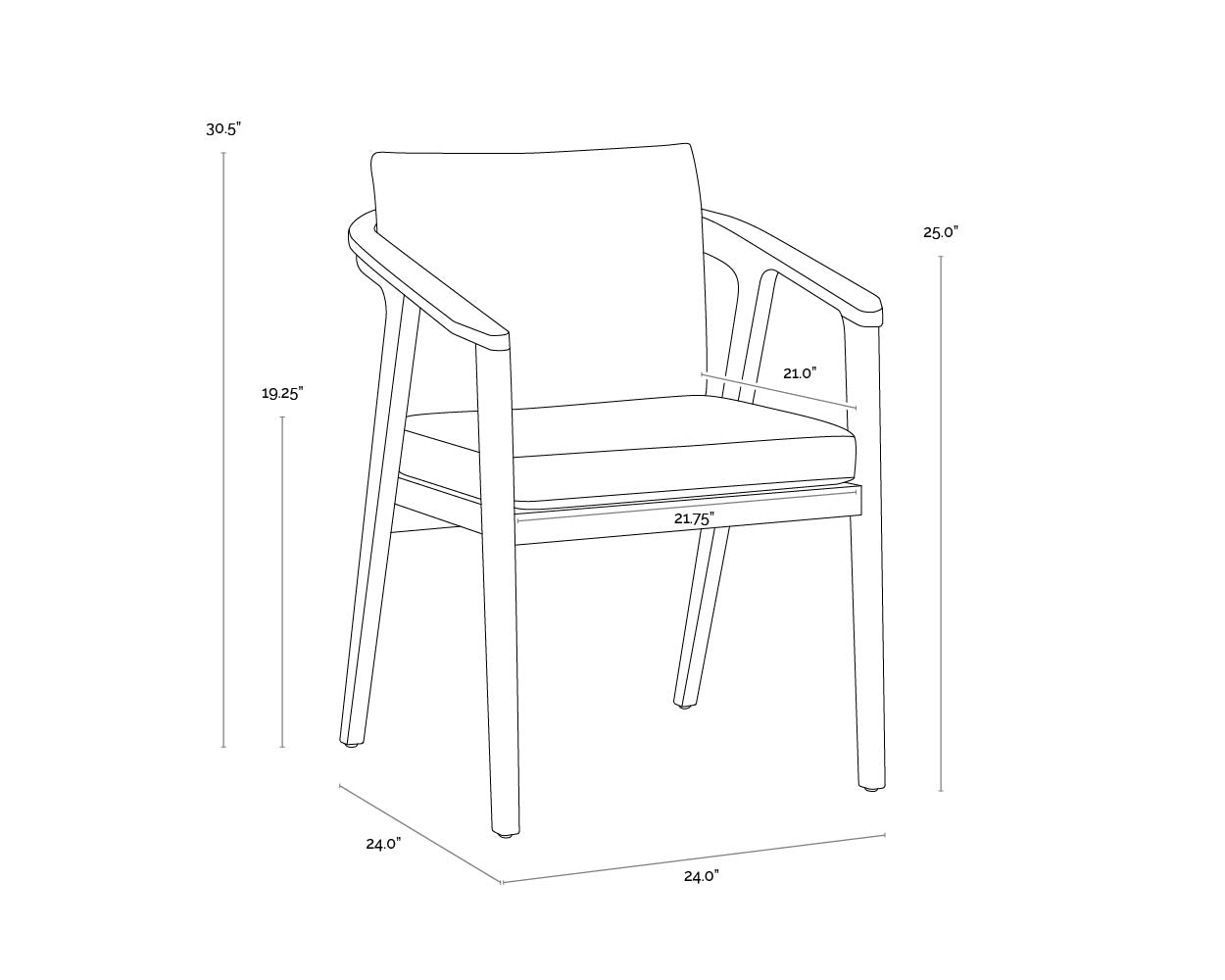 coraline-dining-armchair-109044 - view 9