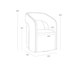 kendrick-wheeled-dining-armchair-110033 - view 20