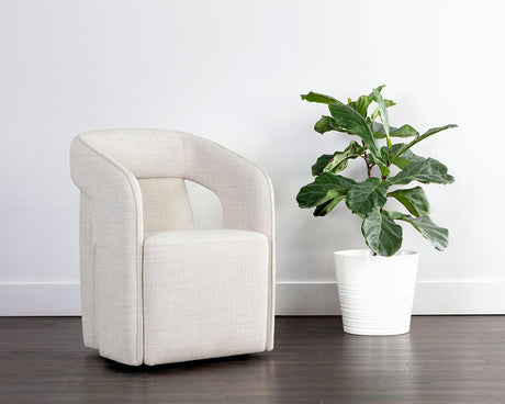 kendrick-wheeled-dining-armchair-110033 - view 2