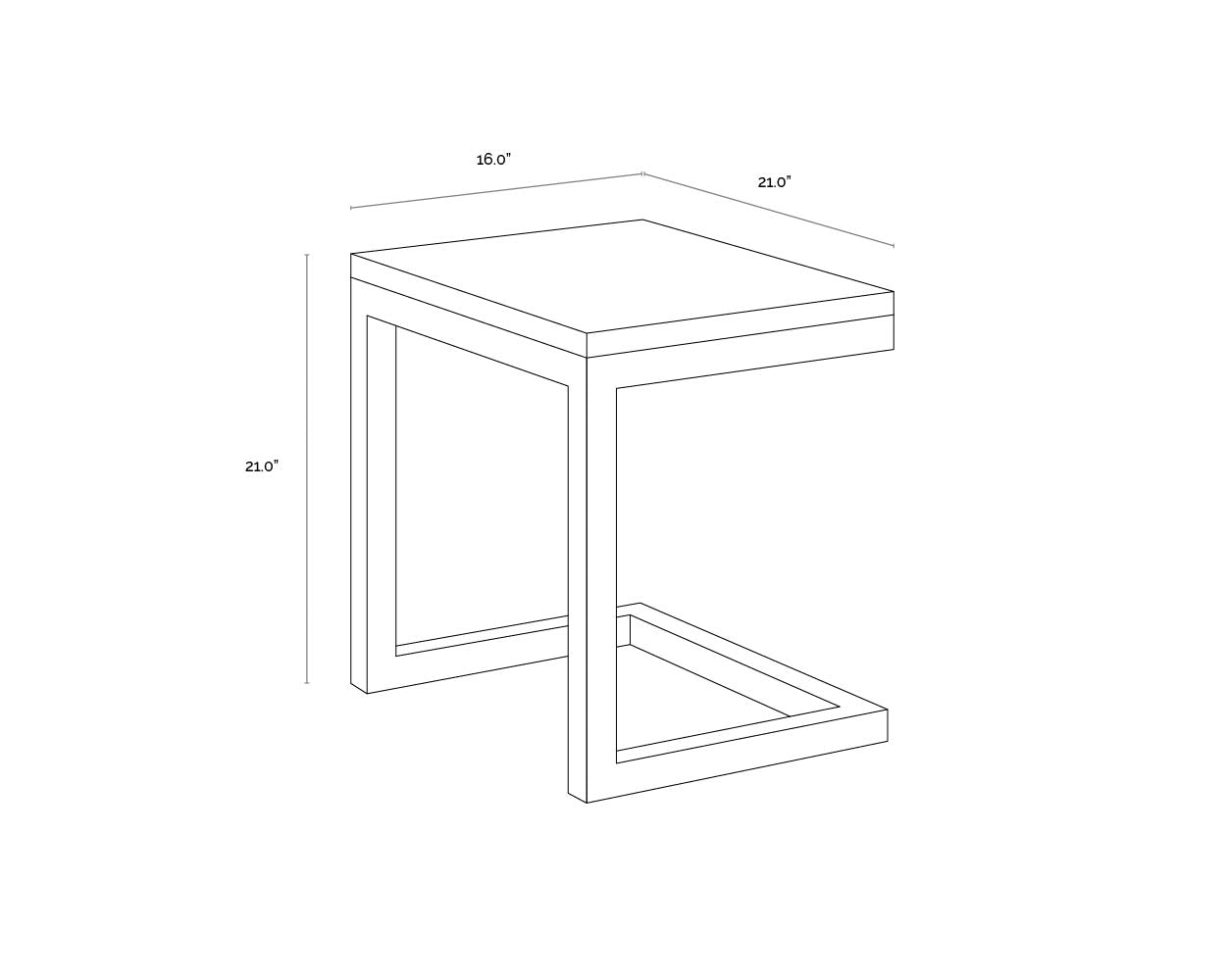 geneve-c-shaped-end-table-109535 - view 11