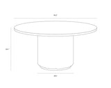 riviera-dining-table-60-round-110054 - view 5