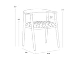 jeremy-dining-armchair-black-110457 - view 9