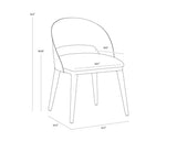 dezirae-dining-chair-antique-brass-111041 - view 9