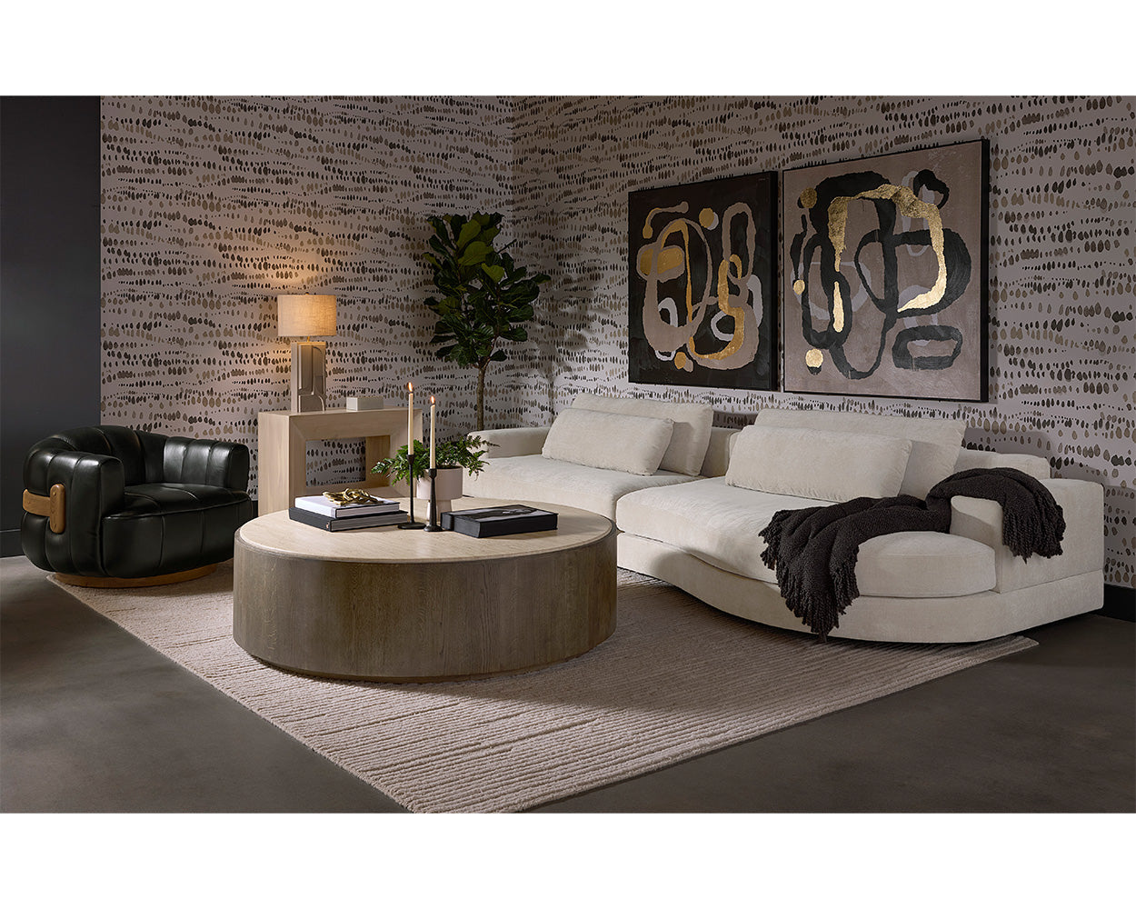 tadeo-swivel-armchair-rustic-oak-111079 - view 2